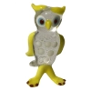 Cartoonish Glass Owl Figurine With Yellow Accents