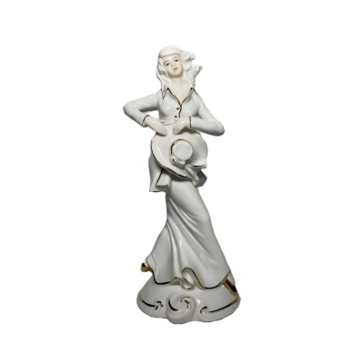Capodimonte-Style Porcelain Figurine or Elegant Lady