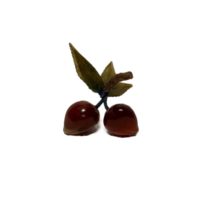 Carnelian Cherry Ornament