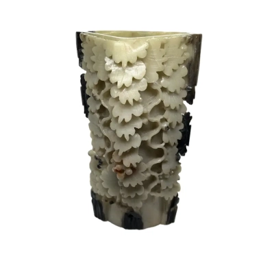 Handcarved Soapstone Abstract Vase