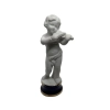 Limoges Bisque Cherub Nude Violinist Figurine