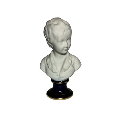 Limoges Porcelain Bust Of Boy