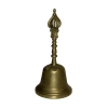 Vintage Brass Bell With Queen's Head Handle