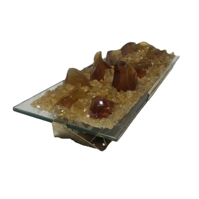 Amber Crystal Wall Lamp