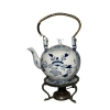 Antique German Schoenau Blue Onion Teapot