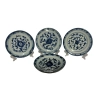 Chinese Blue White Lingzhi Plates 18/19 C.