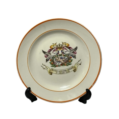 Commemorative Plate Of Dutch Princess Beatrix