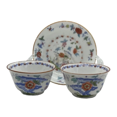 Dutch Mosa Chinese Tea Set, C. 1900