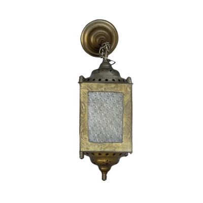 Empire Dore Bronze Lantern Chandelier, Ca.1900