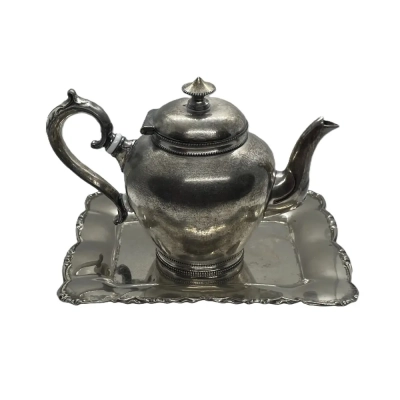 Gerardi & Co Silver-Plated Teapot & Tray Set