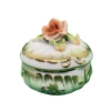 Herend Porcelain Rose Trinket Box, Hungarian