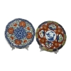 Pair Of Japanese Imari Porcelain Plates