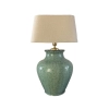 Pair of Paolo Marioni Italian Turquoise Ceramic Table Lamps