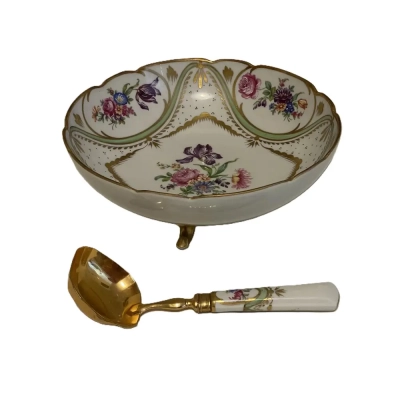 René Caire Limoges Floral Serving Set