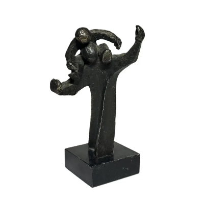 'Shoulder Ride' Modernist Sculpture