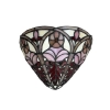 Tiffany-Style Floral Wall Sconce