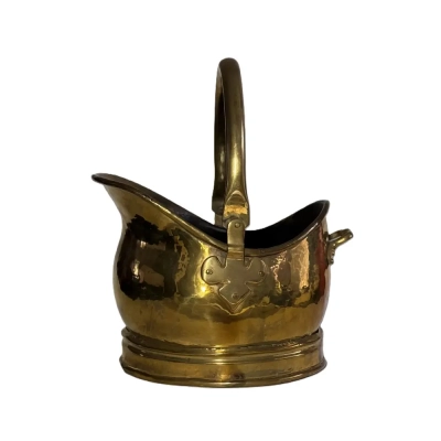 Victorian Brass Coal Scuttle Bucket