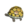 Vintage Tiffany-Style French Turtle Table Lamp