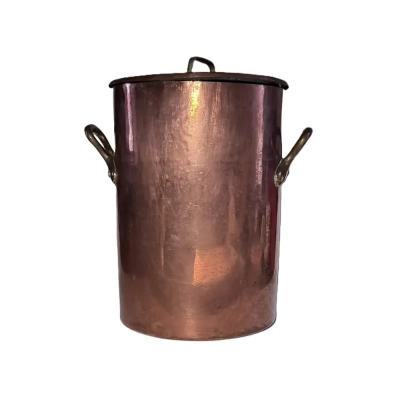 Antique Marked Tall Copper Pot